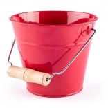 Woody găleată de grădină roșie din metal