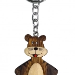 Breloc din lemn Tigru