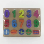 Puzzel din lemn cu cifre 30 × 22,5 cm