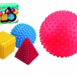 Set senzorial de forme geometrice LITTLE HERO, 4 bucăți