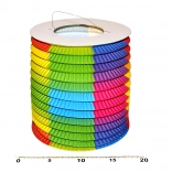 Lampion cilindric curcubeu 15 cm