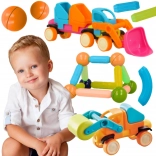 Woopie set magnetic de construcție – vehicule, 52 piese