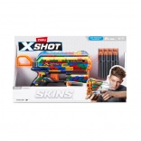 Blaster cu darduri din spumă X-Shot Skins Flux Striper (8 darduri)