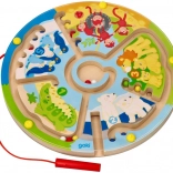 GOKI labirint magnetic din lemn Zoo