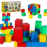 Blocuri de construcție magnetice - set cubic 64 pcs