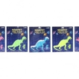 Autocolante fosforescente pentru întuneric Dinozauri 25,5 × 31 cm