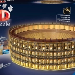 Puzzle 3D iluminat Colosseum noapte, Roma