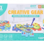 Set de construcție cu șuruburi pentru copii, 188 piese