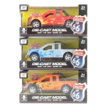 Jeep metalic cu mecanism de recul și uși care se deschid