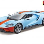 model metalic bburago ford gt 2019 1:32 albastru deschis/portocaliu