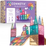 Connetix Pastel Starter Pack set de construcție magnetică 64 piese