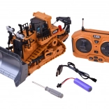 Buldozer RC cu lamă mobilă, controlat de la distanță