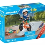 Set cadou Playmobil skateboarder cu rampă