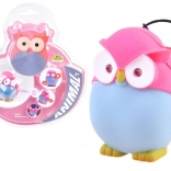 Breloc colorat bufniță cu lumină și sunet