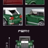 Set de construcție mașină verde 443 piese MOULD KING