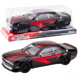 Mașină sport cu propulsie mecanică negru-roșie