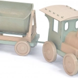 DOLONI trenuleț cu vagon din material ecologic