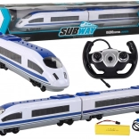 Tren cu telecomandă 65 cm Lumini R/C Alb
