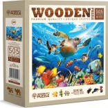 WOODEN CITY Puzzle din lemn Viața în ocean 505 piese