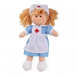 Păpușă textilă asistentă medicală Nancy 28 cm de la Bigjigs Toys