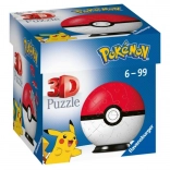 Puzzle 3D Pokémon Poké Ball de la Ravensburger, 54 de piese