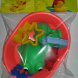 Set de baie pentru copii cu cădiță, steluțe și forme de decupat