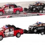Pickup de poliție cu remorcă Set de vehicule off-road de poliție