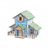 Woodcraft puzzle 3D din lemn cabană forestieră