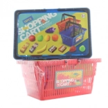 Coș de cumpărături cu fructe și alimente