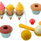 Set de nisip napolitane pentru înghețată Cupcakes Linguriță 13 piese