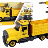 Basculantă galbenă pliabilă cu sunete și set de înșurubare