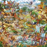 Puzzle 2000 piese Safari exotic