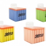 Săgeți de rezervă din spumă cu ventuză, 36 bucăți, în cutie de transport