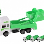 Servicii municipale mașinuță de plastic 12cm cu funcție de retragere