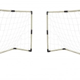 Set de două porți de fotbal cu panou de scor și accesorii