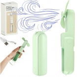 Mini ventilator USB portabil pliabil verde