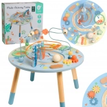 Măsuță din lemn pentru activități Viața marină - Muzicală și Educațională