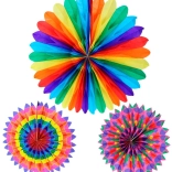 Decorațiune suspendată din hârtie 50 cm – mix de culori