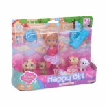 Păpușă cu cățeluși