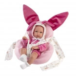 Llorens New Born Holčička - Păpușă Realistă Nou-Născută cu Corp Vinil Complet 35 cm