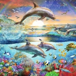 Puzzle Ravensburger Paradisul delfinilor XXL 300 piese