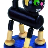 figurină pisică Detoa cu buton de apăsare