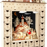 Small Foot calendar de advent din lemn Vis de iarnă cu iluminare LED