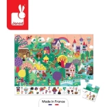 Puzzle de observare în valiză Povești 24 piese 3+