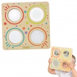 panou senzorial din lemn cu oglinzi și lentilă MASTERKIDZ