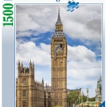 Puzzle 1500 piese – pisică amuzantă pe ceasul Big Ben RAVENSBURGER