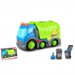 Camion de gunoi KIDDY GO! cu lumină și sunet, 31 cm