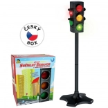 Semafor cu baterii cu funcții realiste