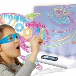 WOOPIE Tablă Magnetică 3D cu Iluminare LED pentru Desenat
