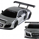 Auto R/C 1:24 sport Audi R8 LMS cu telecomandă, argintiu
